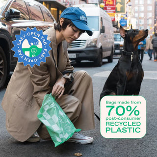 Premium Dog Poop Bags - 8 Rolls / 120 Bags