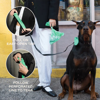 Premium Dog Poop Bags - 20 Rolls / 300 Bags