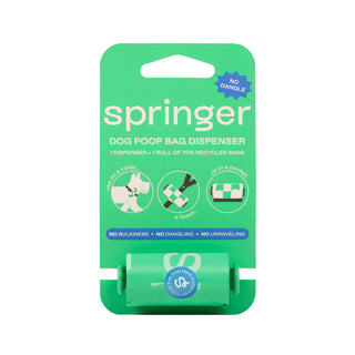 Premium Dog Poop Bag Dispenser - 1 Roll / 15 Bags