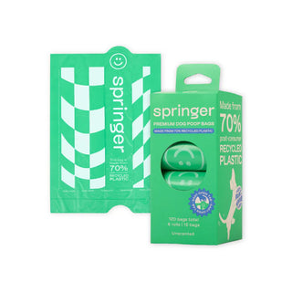 Premium Dog Poop Bags - 8 Rolls / 120 Bags