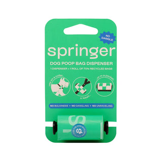 Premium Dog Poop Bag Dispenser - 1 Roll / 15 Bags